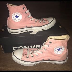 storm pink converse high tops
